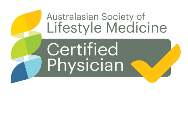 Australasian Society of Lifestyle Medicine certified physician