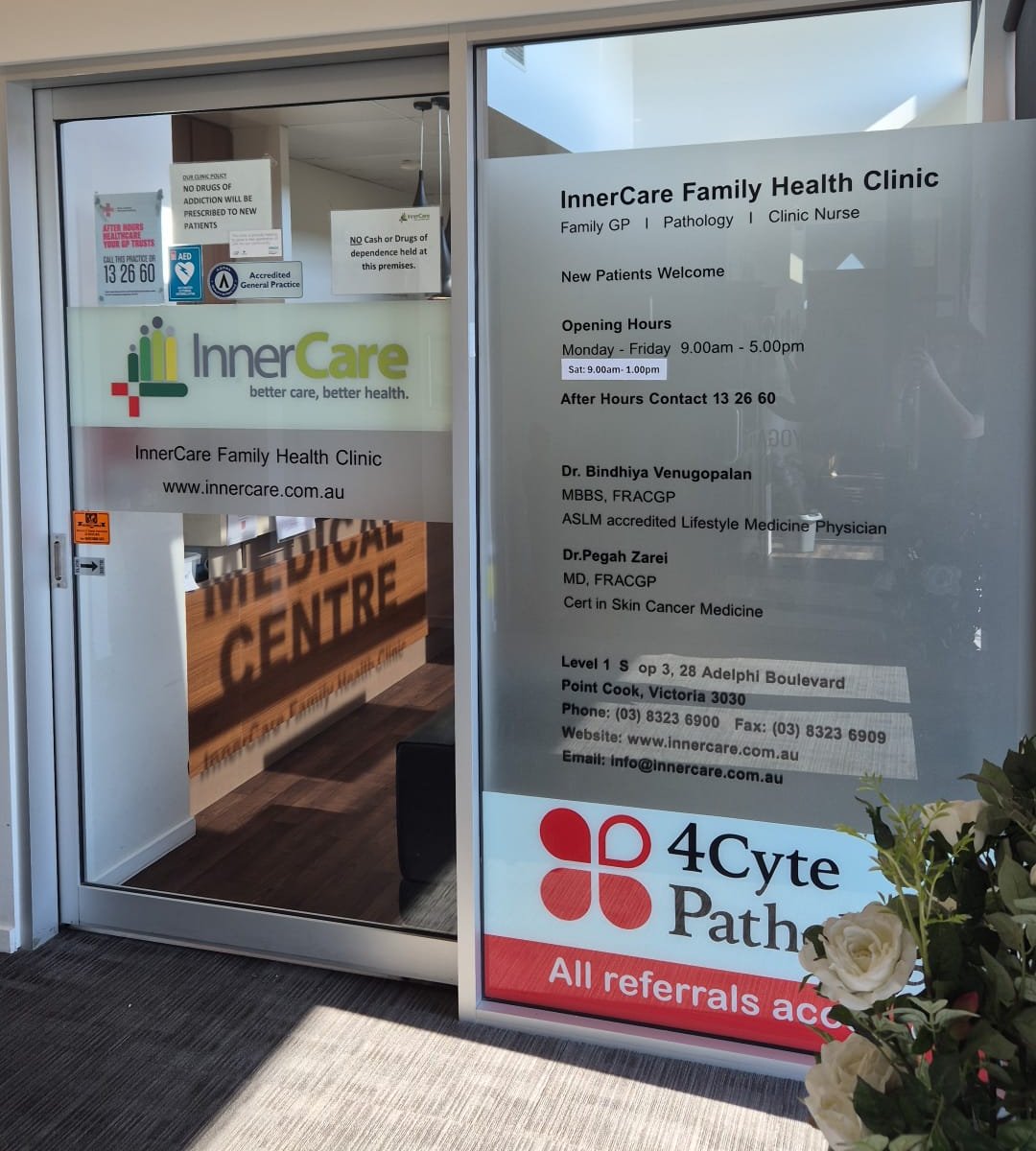 InnerCare Family Health Clinic entrance at Soho Village